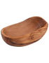 Olijfhouten schaaltje rustique ovaal - 13 cm