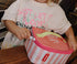 HELLO HOSSY Lunchtas - pink stripes