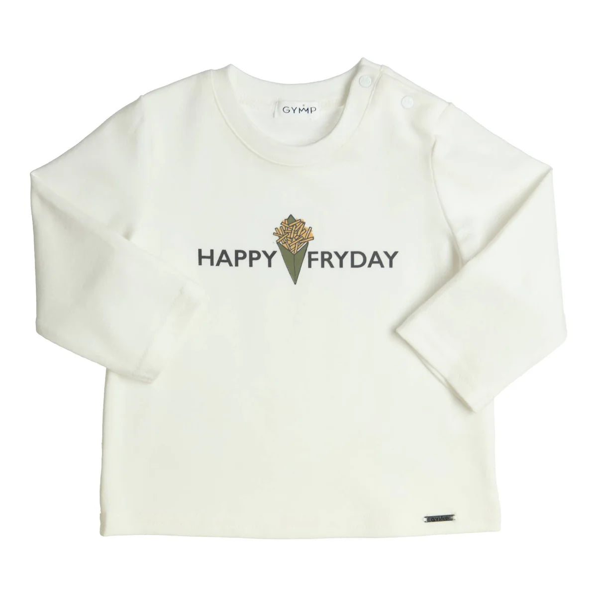 GYMP B Longsleeve Aerodoux Happy Fryday- Off White / Green- 68