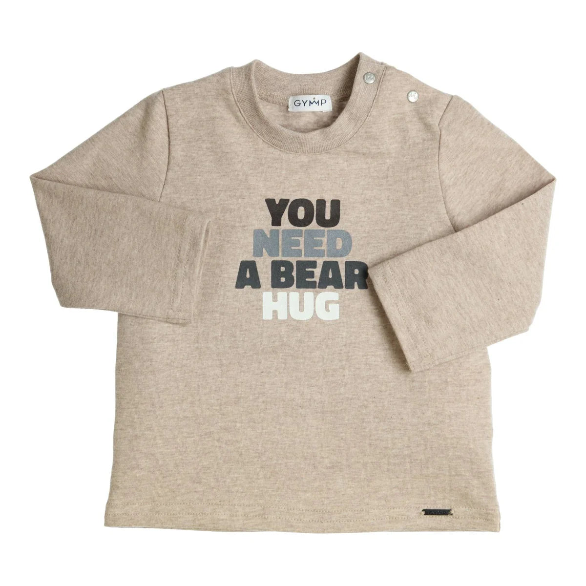 GYMP B Longsleeve Aerochine You Need A Bear Hug- Beige / Grey- 62