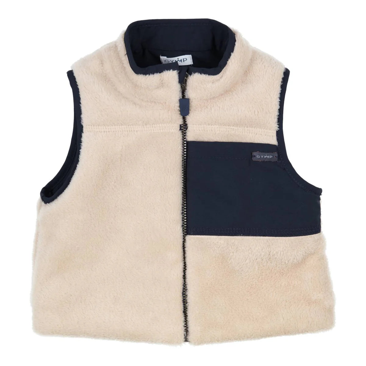 GYMP B Gilet Norton- Beige / Navy- 80