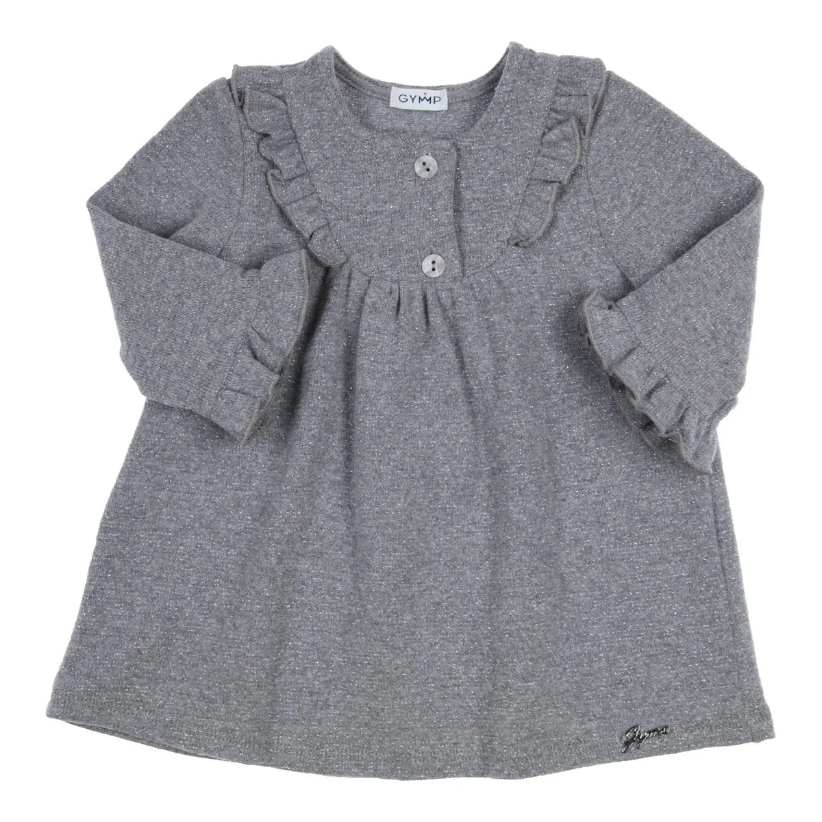 GYMP G  Dress Lucia Grey Ruffles- Grey- 74