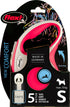FLEXI New comfort - Hondenriem S - 5m - Rood
