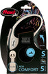 FLEXI New comfort - Hondenriem S - 5m - Zwart