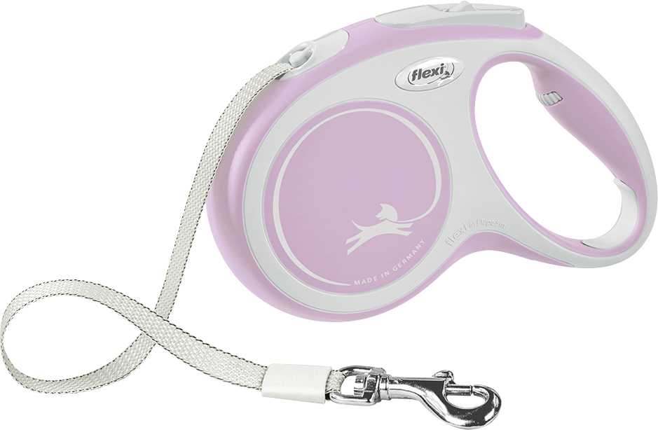 FLEXI New comfort - Hondenriem M - 5m - Roze