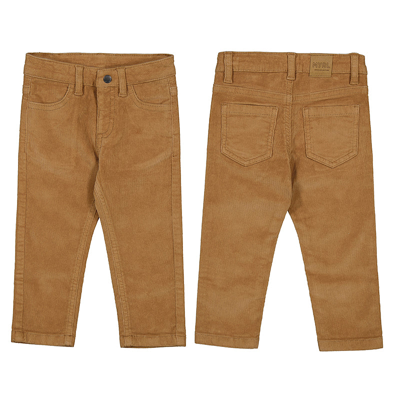MAYORAL B Basic regular fit pants - wood - 3