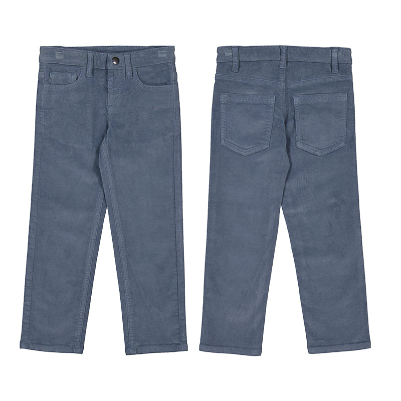 MAYORAL B Basic cord trousers - steel - 4