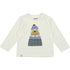 MAYORAL B L/s t-shirt applique animal - cream - 3