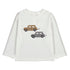 MAYORAL B L/s t-shirt knit applique - cream/ fog -  18M