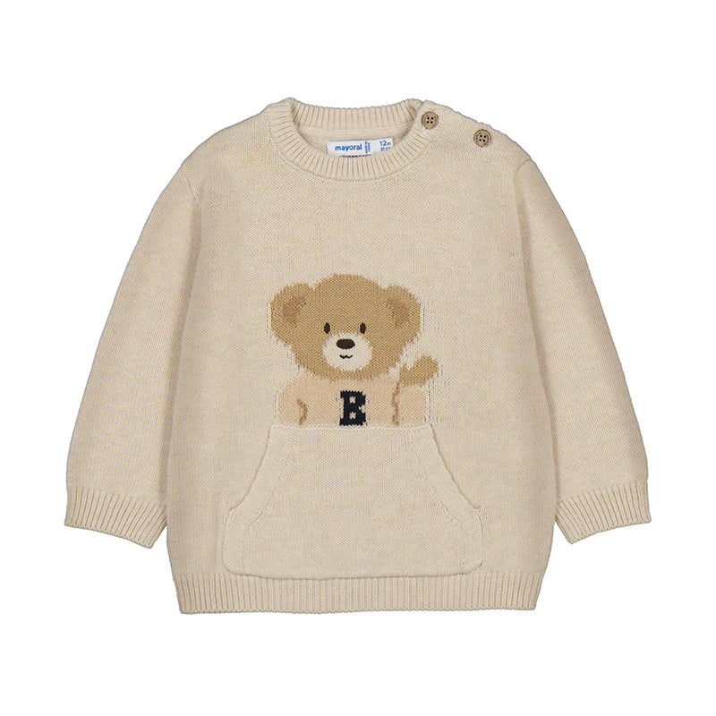 MAYORAL B Oversized jumper - oat -  18M
