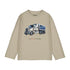 MAYORAL B L/s "truck" shirt - bark - 7