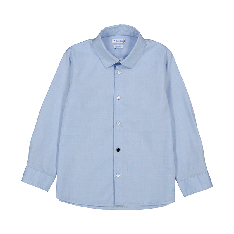 MAYORAL B L/s formal wear shirt - sky blue - 7