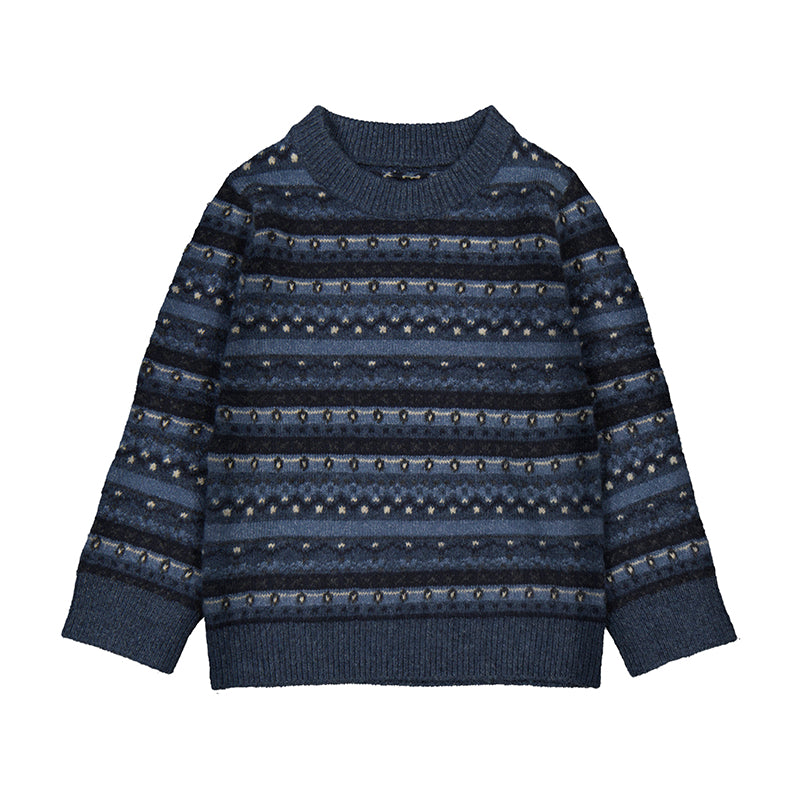 MAYORAL B Jacquard jumper - steel - 8