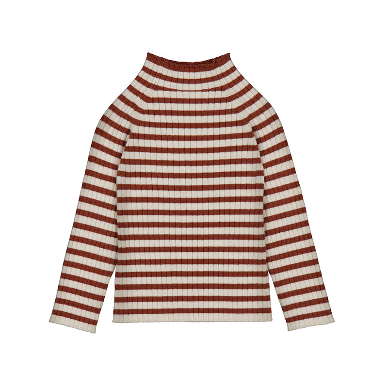 MAYORAL G Knit mockneck - terracotta -  12M