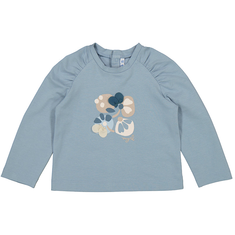 MAYORAL G L/s t-shirt - opal -   9M