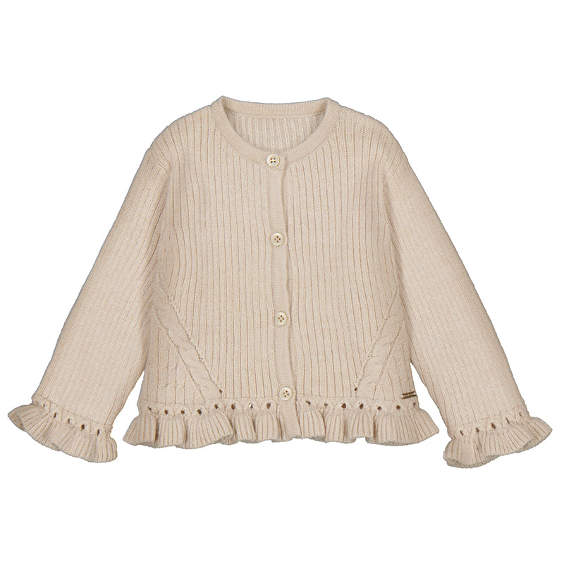 MAYORAL G Knit cardigan - tapioca - 3
