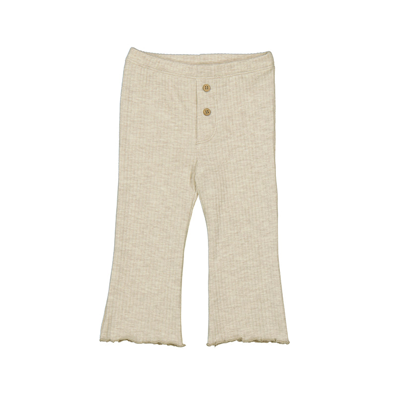 MAYORAL G Ribbed flare legging - h. sand -  12M