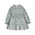 MAYORAL G Printed velvet dress - blue bell - 3