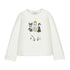 MAYORAL G L/s shirt dress - cream/ navy - 6