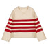 MAYORAL G Sripes sweater - almond - 7