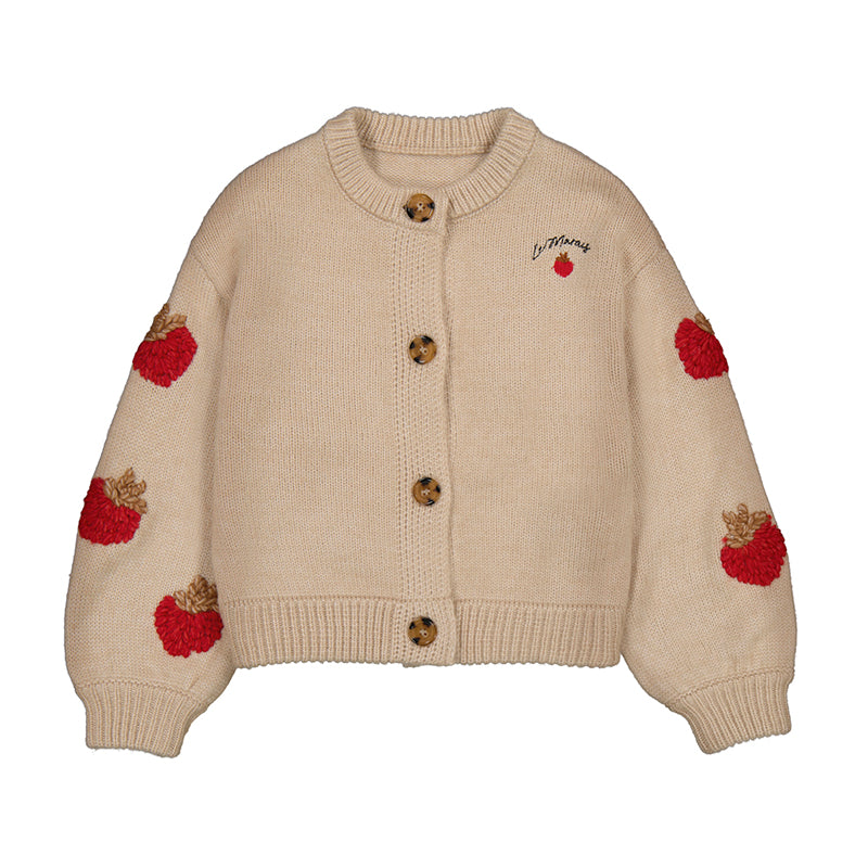 MAYORAL G Fantasy knit cardigan - sesame - 8
