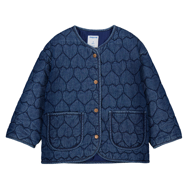 MAYORAL G Soft coat  - denim - 5