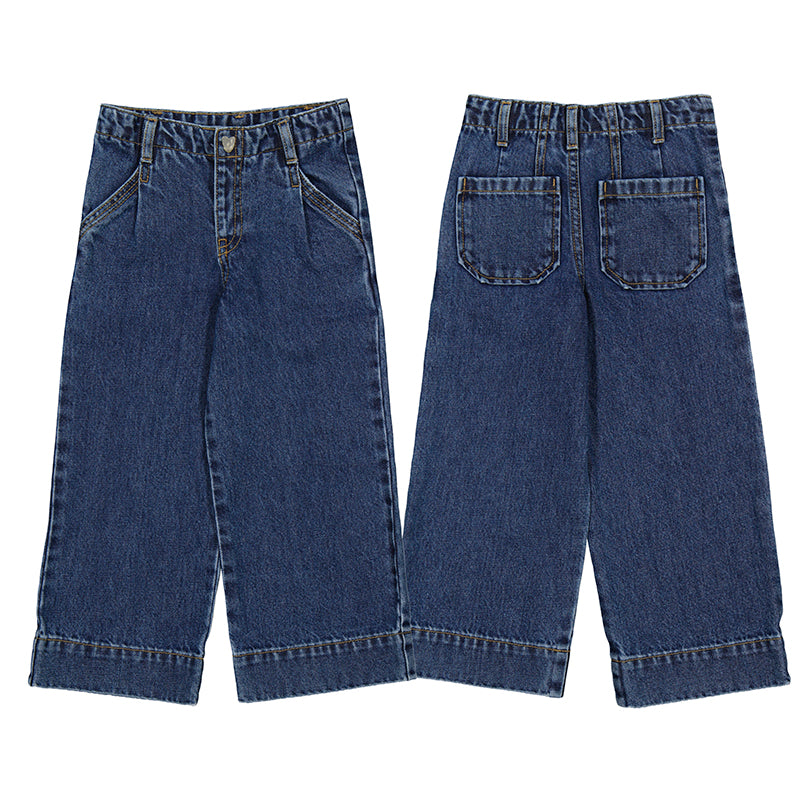 MAYORAL G Wide leg denim pants - dark - 9