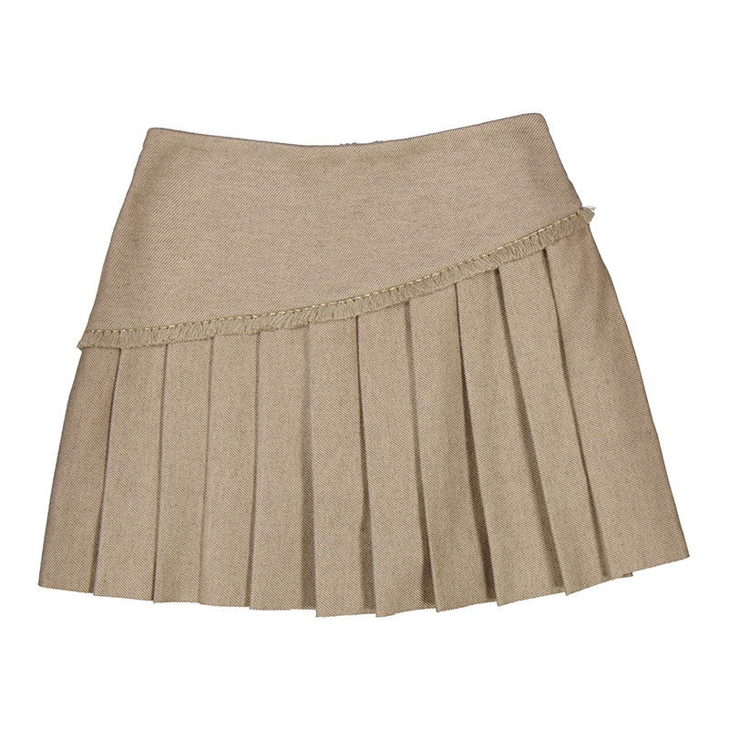 MAYORAL G Pleated knit skort - col. mole - 7