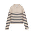 MAYORAL G L/s knit polo - tapioca - 10