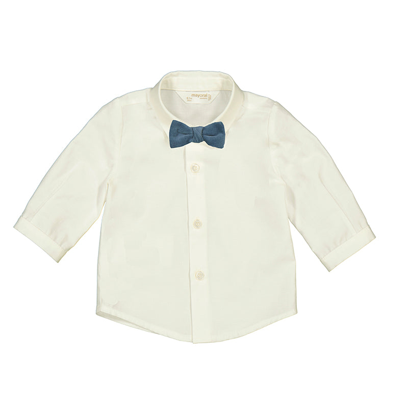 MAYORAL B L/s shirt - natr./ artic -  2/4
