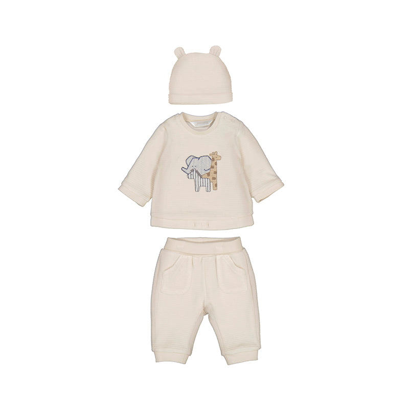 MAYORAL B Set 3dlg corduroy tracksuit - pottery -  12M