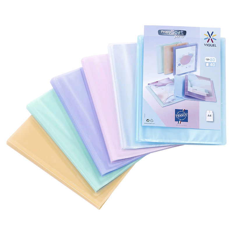 Displayboek m/40 vakken A4 - 24x31x1.8cm - 3 ass.