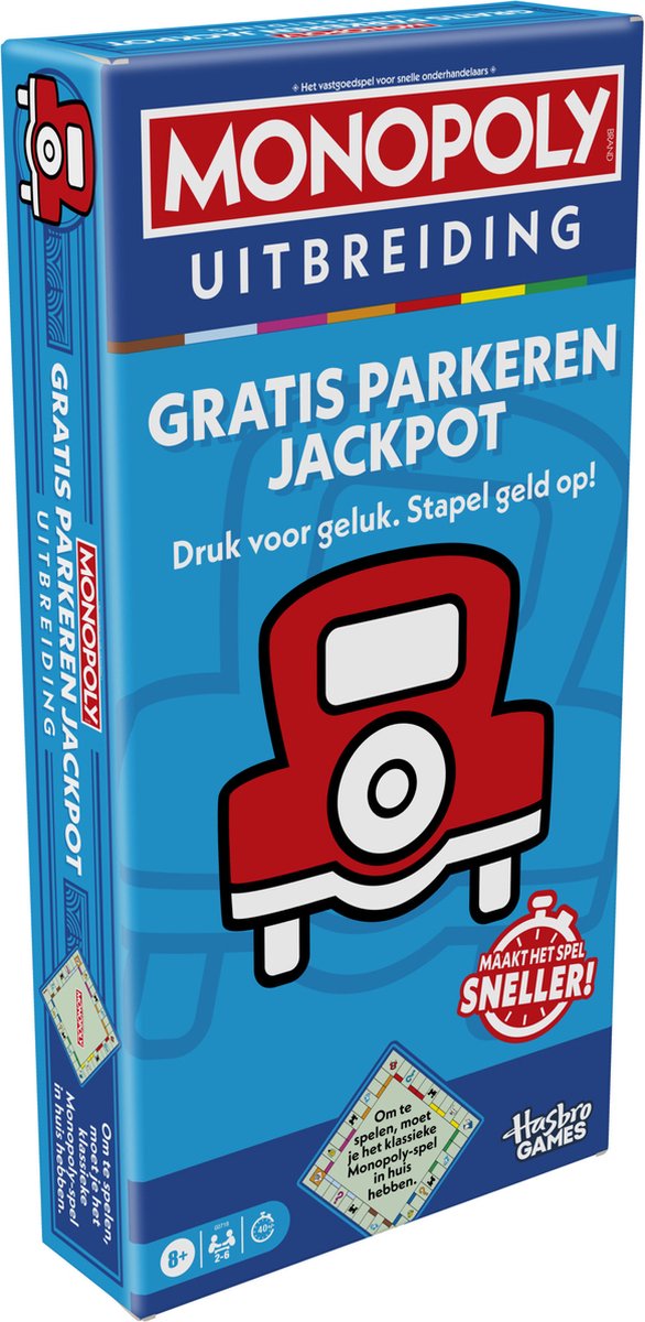 HASBRO Spel - Monopoly, gratis parkeren jackpot
