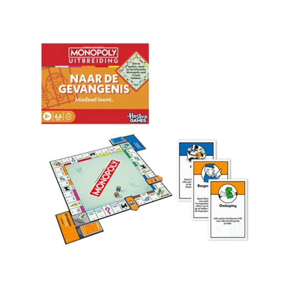 HASBRO Spel - Monopoly, naar de gevangenis