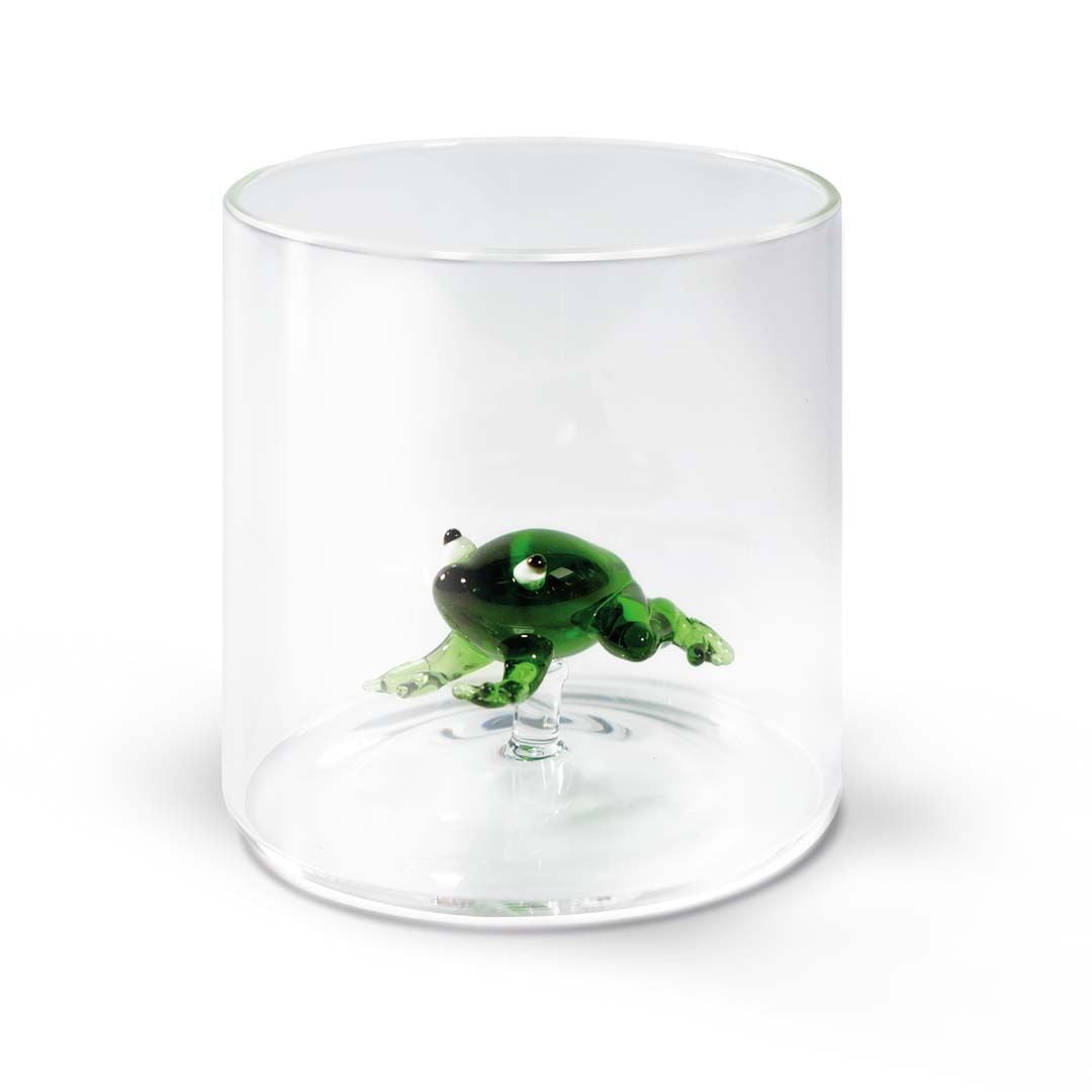 WD Glas 250ml in borosilicaat glas - kikker deco
