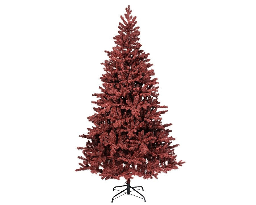 Kerstboom den flock 112x180cm - bordeaux