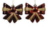 Kersthanger strik kunststof 12cm - rood - ass. (prijs per stuk)