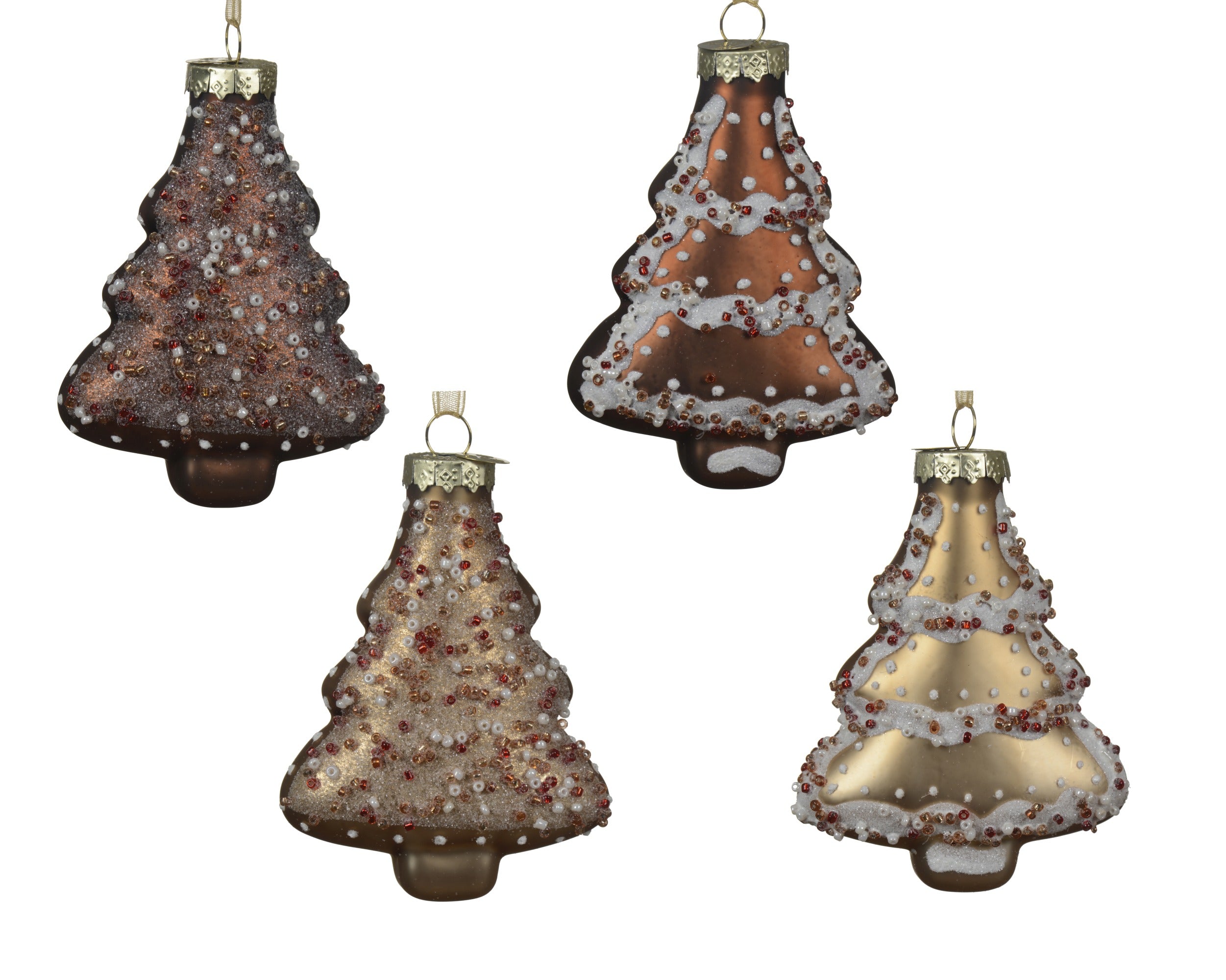 Kersthanger kerstboom glas 8.5cm - ass. (prijs per stuk)