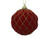 Kerstbal plastic 8cm - kerstrood/goud