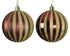 Kerstbal plastic glans/mat 8cm - ossenbloed - ass. (prijs per stuk)