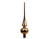 Kerst piek glas glans 26cm - brandy