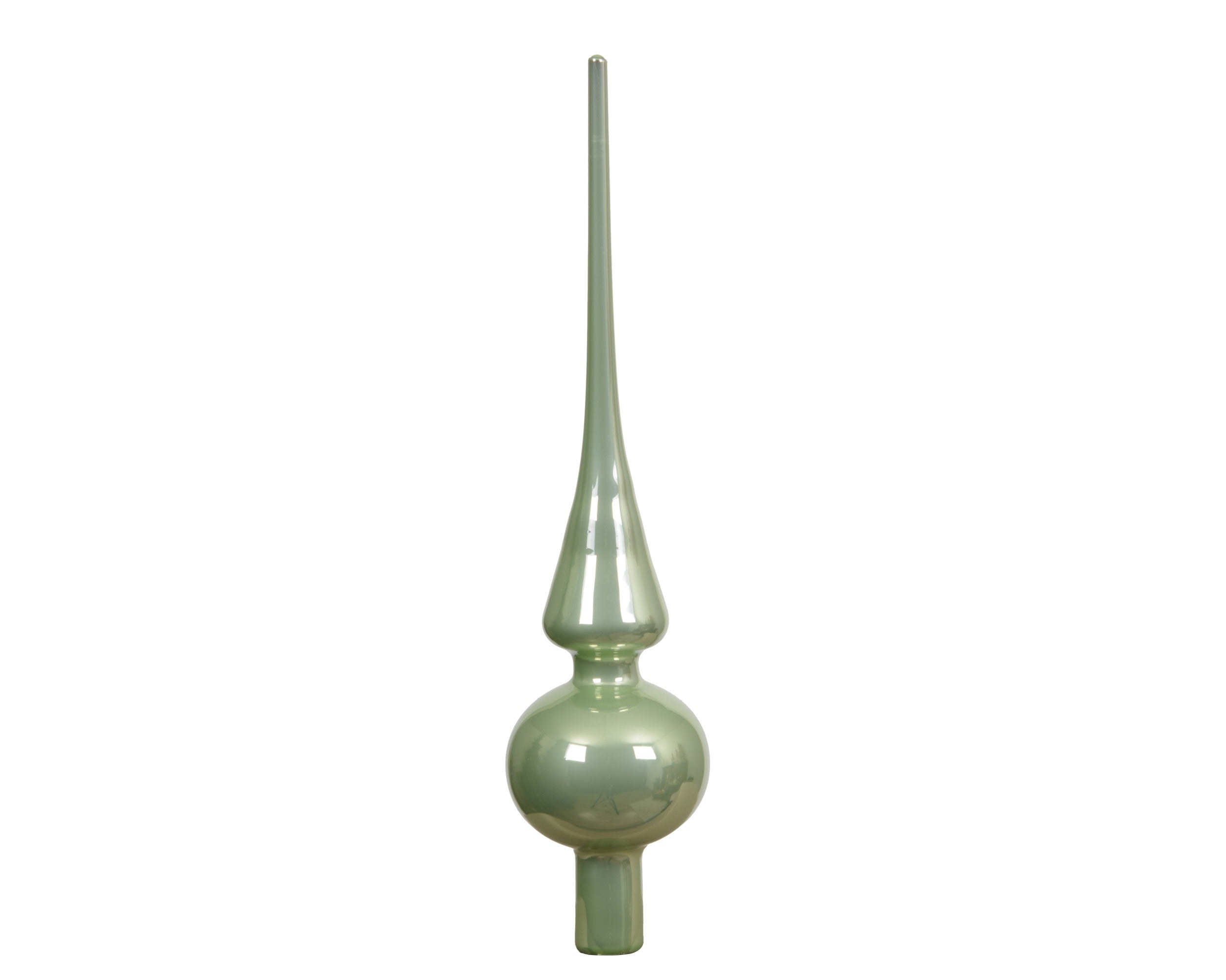 Kerst piek glas glans 26cm - matcha green
