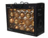 Kerstballen glas gl./mat/glit./transp. mix 7cm 6cm 5cm - brandy 42st.