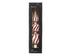 Kerst piek glas emaille/glitter swirl 31cm - rood/zilver