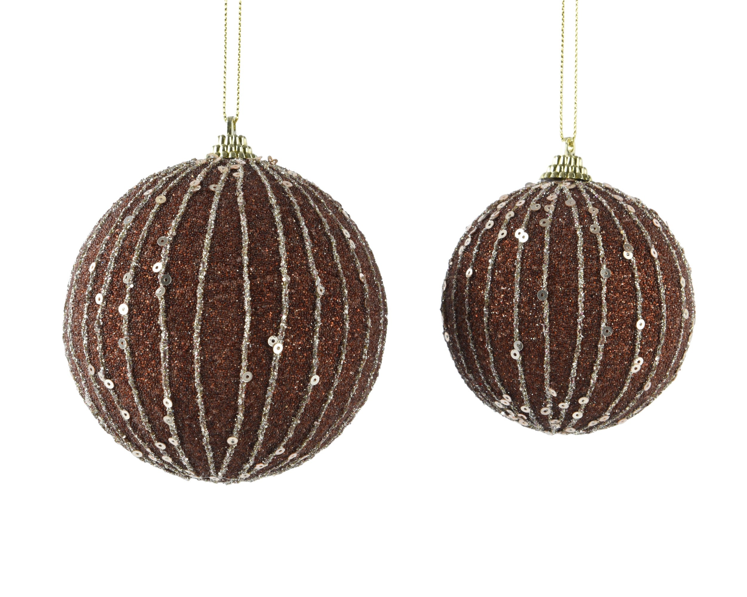 Kerstbal foam 10cm - espresso