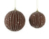 Kerstbal foam 10cm - espresso