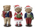 Kerstdeco beer kunststof 7x6.5x14.5cm - ass. (prijs per stuk)