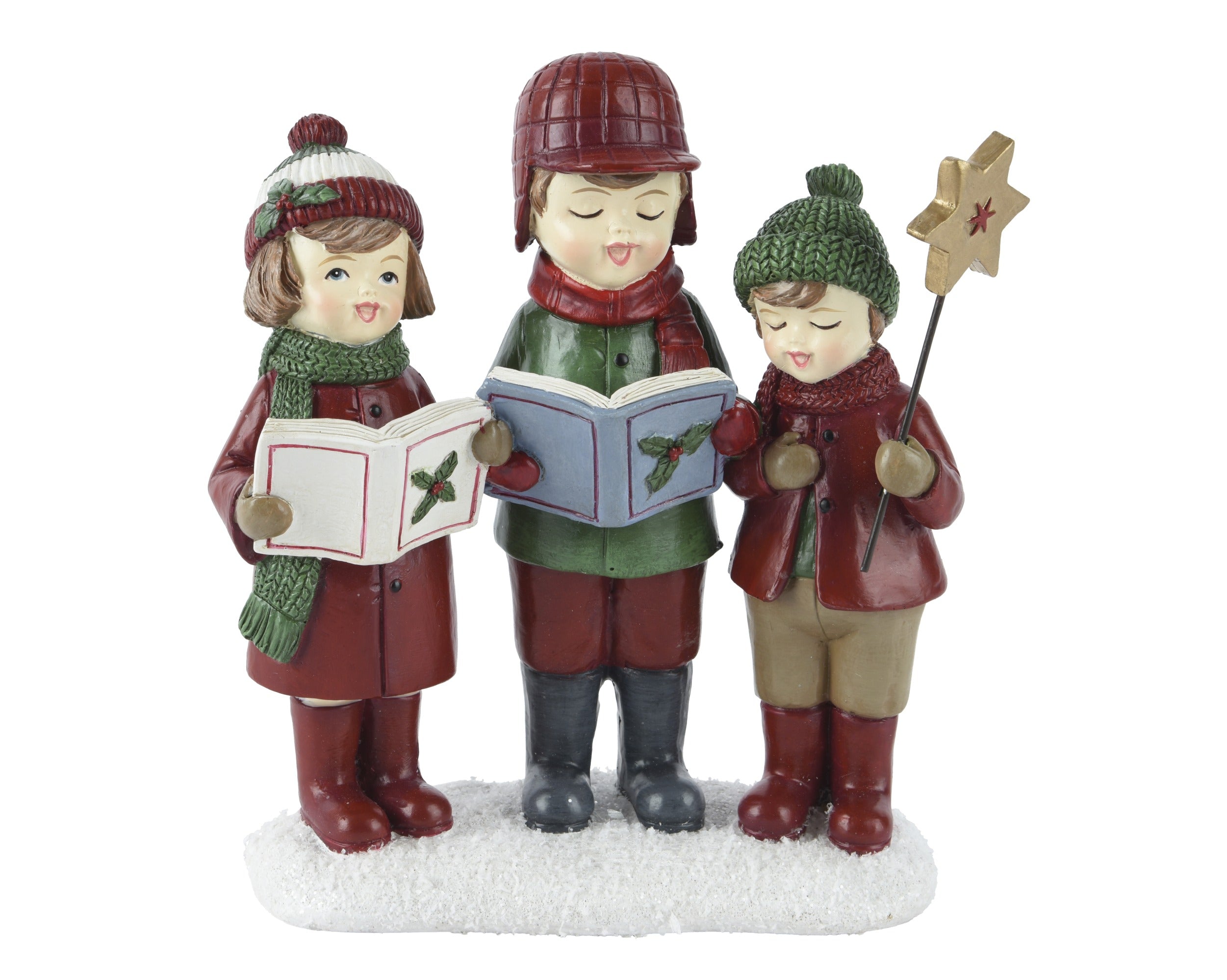 Kerstdeco kinderen kunststof 15.5x7x17cm - multi