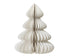 Kerstdeco boom papier 48x60cm - wit