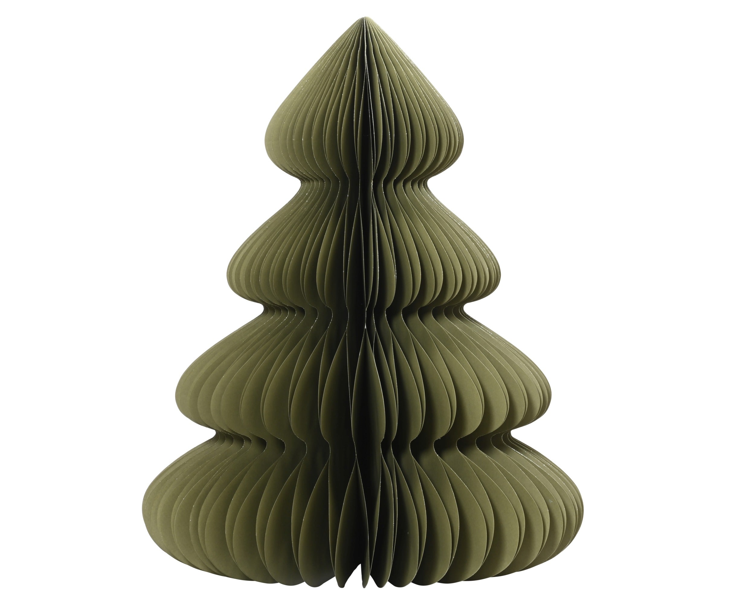 Kerstdeco boom papier 48x60cm - groen